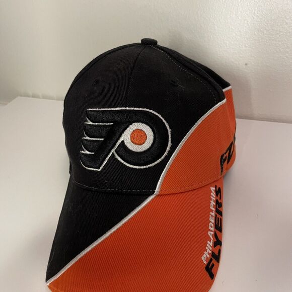 VTG Philadelpha Flyers Adjustable hat big Color Block logo Twins Enterprise 90s - Picture 7 of 13